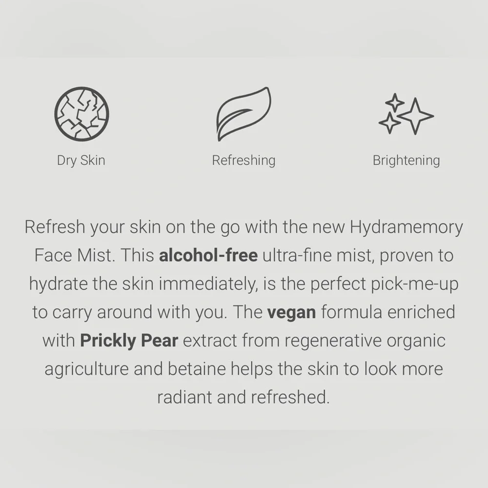 Comfort Zone Hydramemory Face Mist 💦 NEW Full Size Hydrating